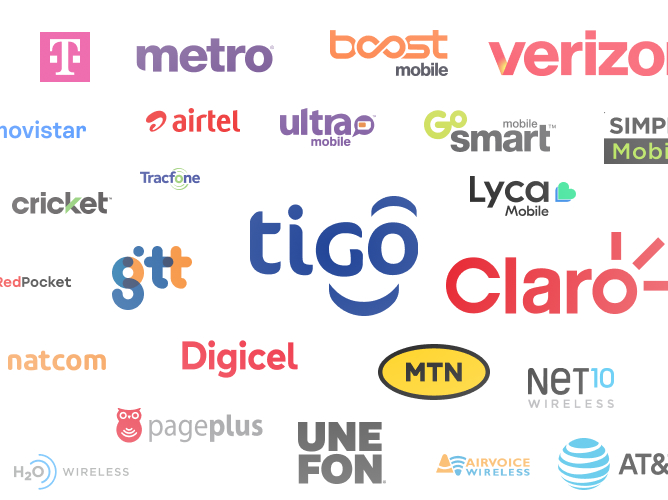 Mobile operator logos